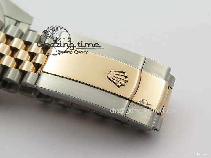 MiroTime 0313 Vibrant DateJust 41mm 126303 Noob 1:1 Best Edition RG Wrapped Brown Diam Dial Fluted Bezel On Jubilee Bracelet A 3781